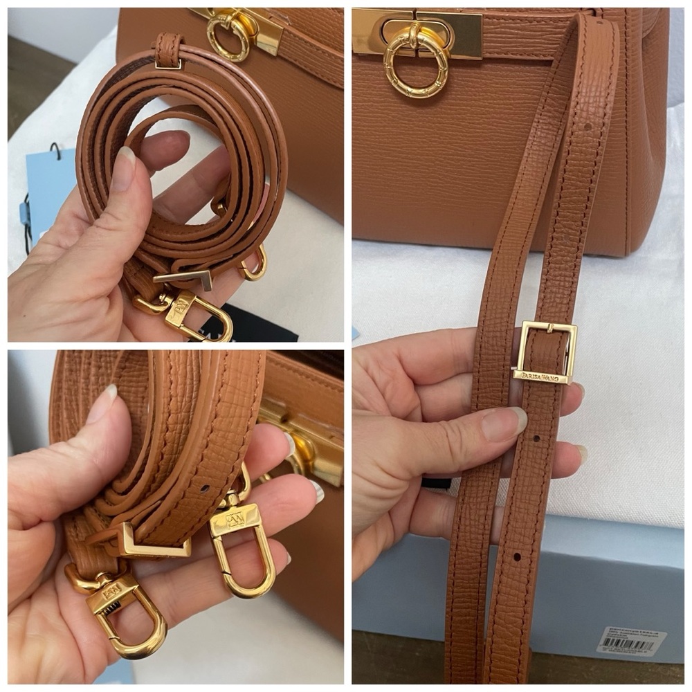Parisa Wang Micro Madison top handle bag in Chestnut - Picture 14 of 16